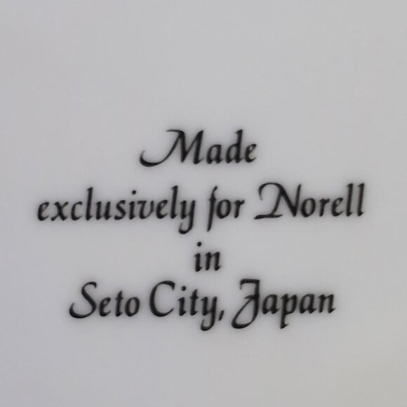 Vintage JAPANESE White & Gold Logo 'N' Logo Norell Parfum Ceramic Trinket Box - Picture 2 of 4